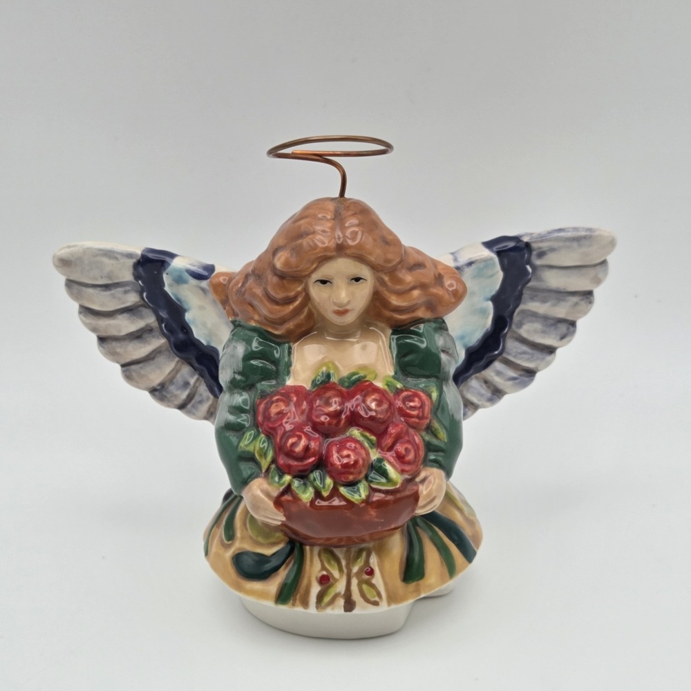 Vintage Jim Shore Four Seasons Angel Tea For One Set Hand Painted 3 Piece - Picture 10 of 15